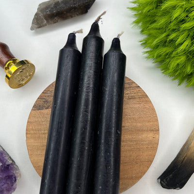 Black Taper Candles - Soulfulvibesco