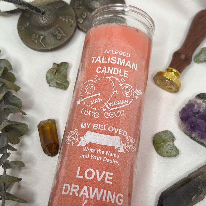 Love Drawing Glass Candle - Soulfulvibesco