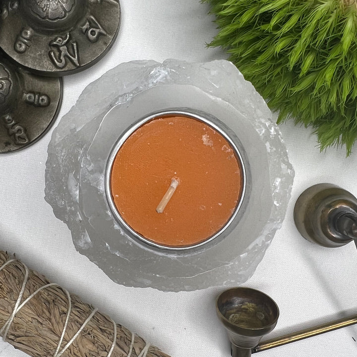 Orange Tea Light Candle - Soulfulvibesco
