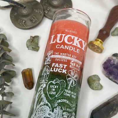 Fast Luck Glass Candle - Soulfulvibesco